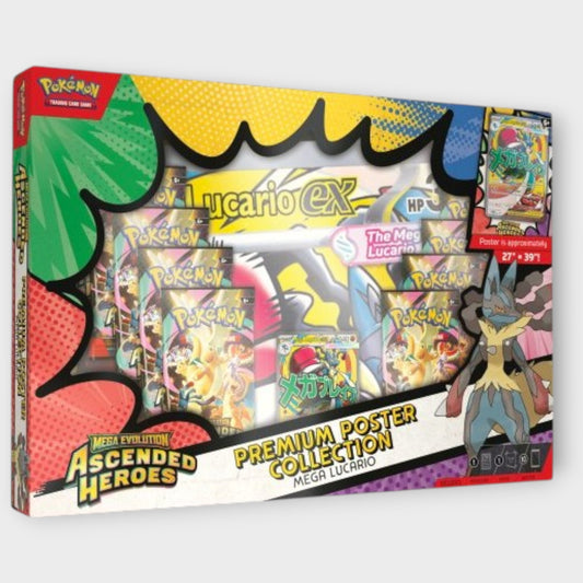 Ascended Heroes Premium Poster Collection Mega Lucario