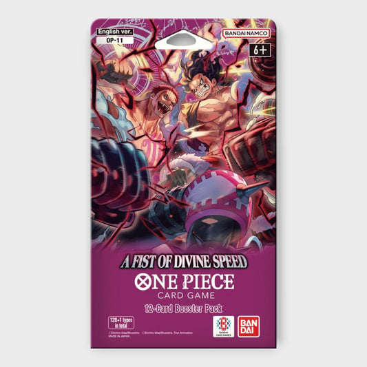 One Piece OP11 A Fist Of Speed Divine - Sleeved Booster Pack