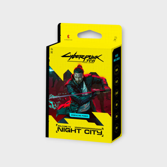 [PRE-ORDER] Cyberpunk TCG - Welcome to Night City – Embracing Power  - Starter Deck